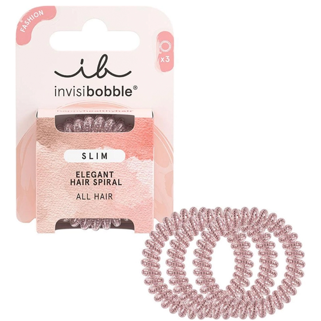 Резинка-браслет для волосся "Рожевий монокль" 