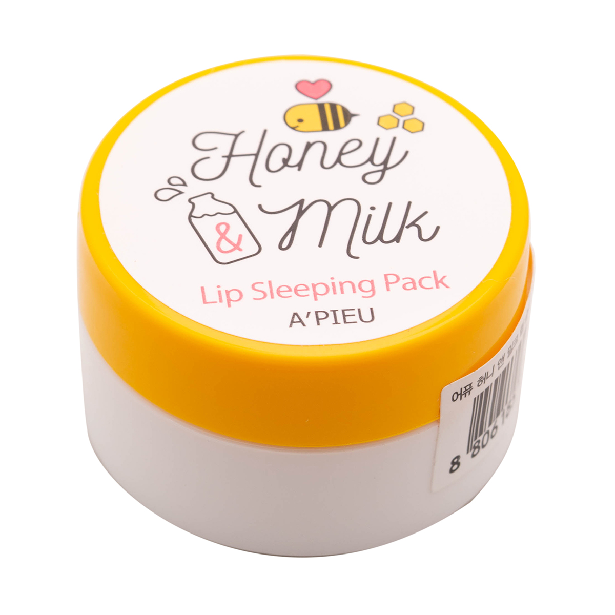 Нічна маска для губ з екстрактами меду й молока 