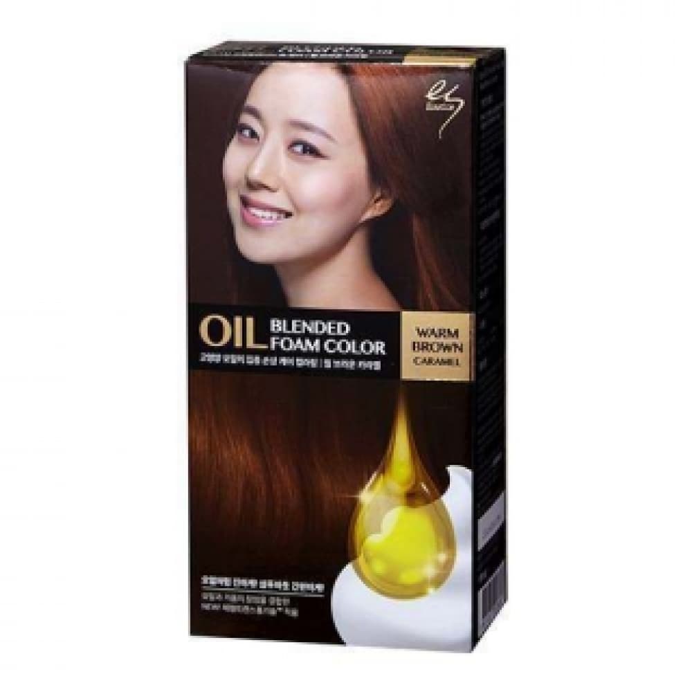 Elastine LG Краска для волос Oil Blended Foam Тепло-коричневые 