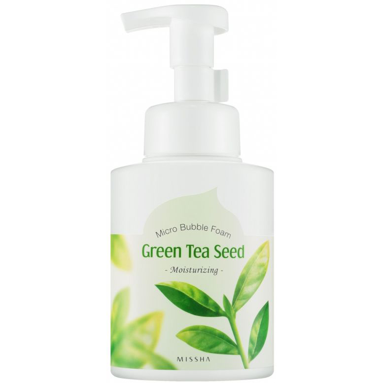 Missha Пена для умывания Micro Bubble Foam Green Tea Seed, 250 мл 