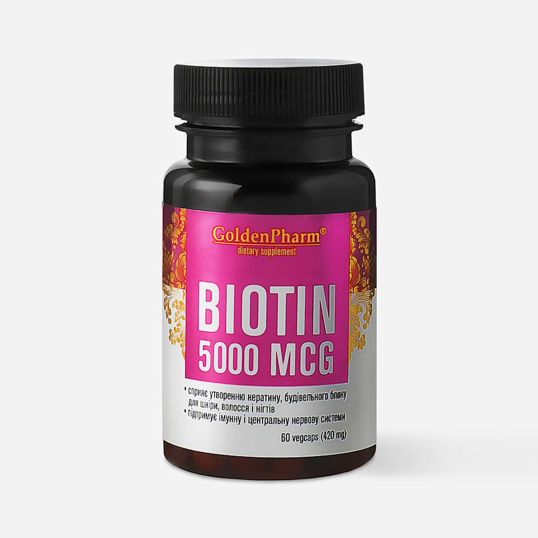 Біотин 5000 mcg, 60 капсул 