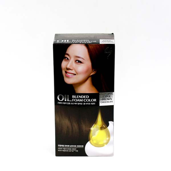 LG H&H Elastine oil blended foam Краска для волос Холодно-Черничный 105 мл 