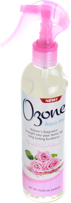 Ozone Aqua Mist освежитель для воздуха Роза и Сандал, 300 мл 